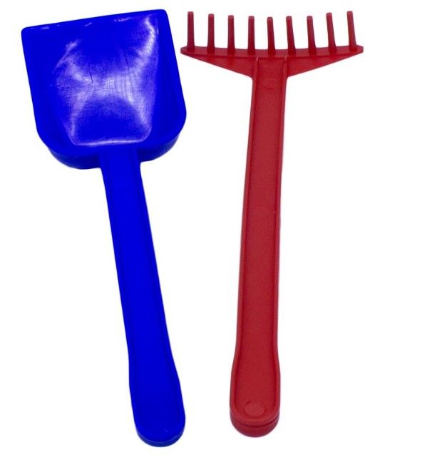 Пісочний набір М-1 (лопатка + граблі) мікс  фото 3