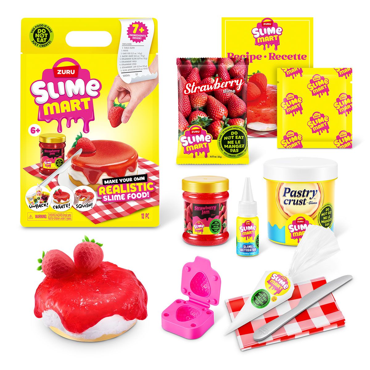 Игровой набор со слаймами SLIME MART серии "Shopping Bag" - КЛУБНИЧНЫЙ ЧИЗКЕЙК  фото 1