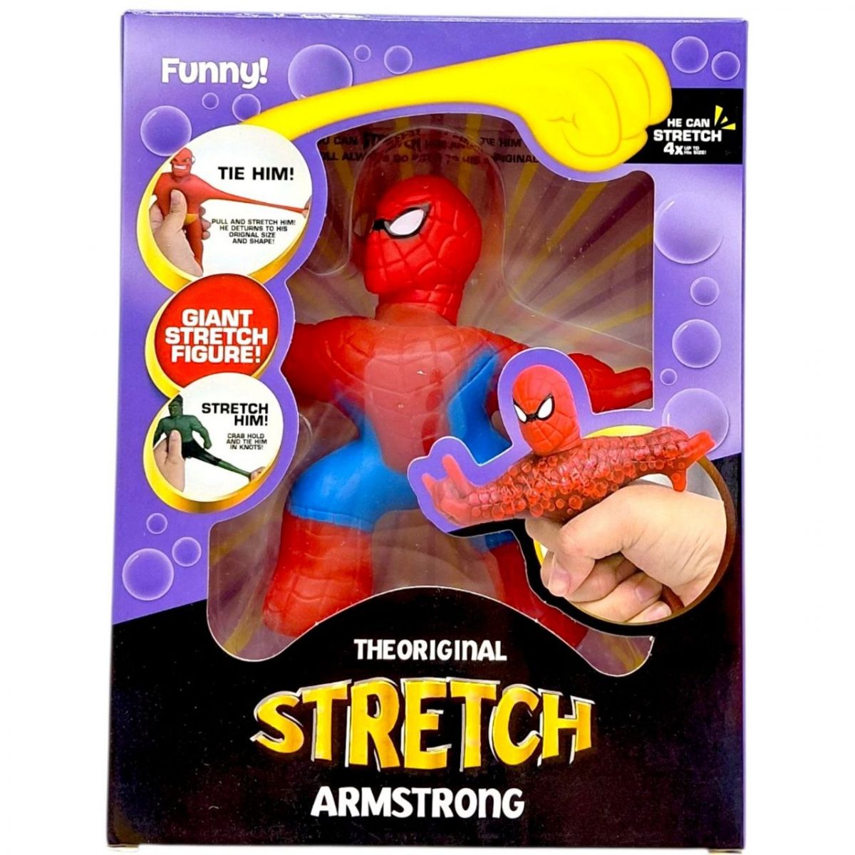 Іграшка-тягучка "Stretch Armstrong: Герої Marvel, Марвел" ЛЮДИНА-ПАВУК, Spiderman  фото 1