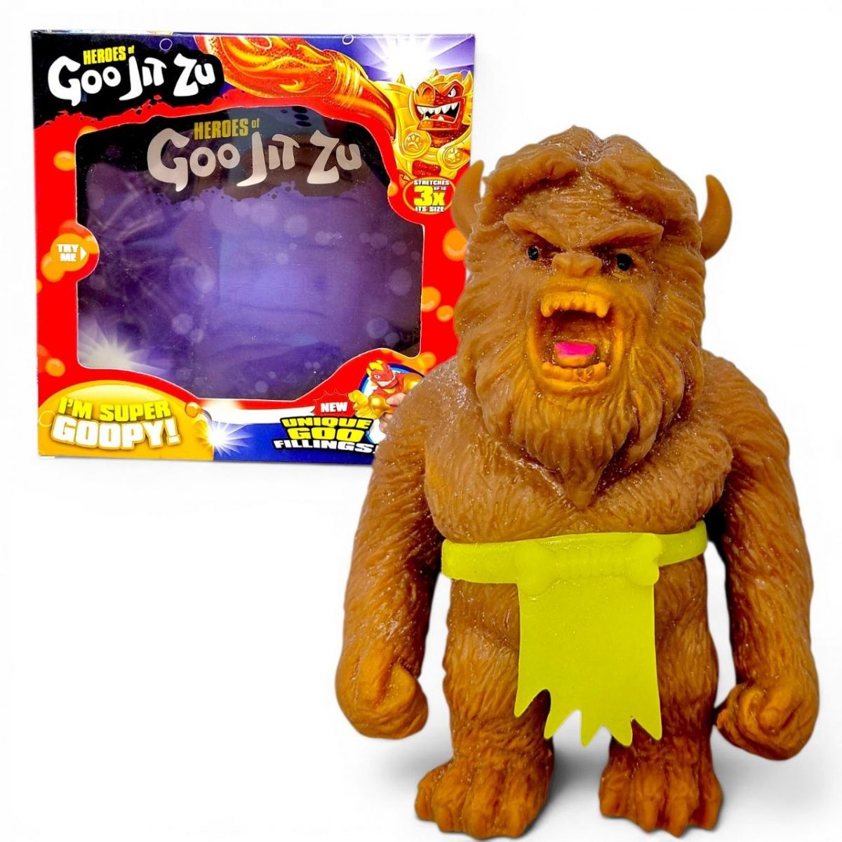 Іграшка-тягучка "Heroes of Goo Jit Zu" ЄТІ (КОРИЧНЕВИЙ)  фото 1