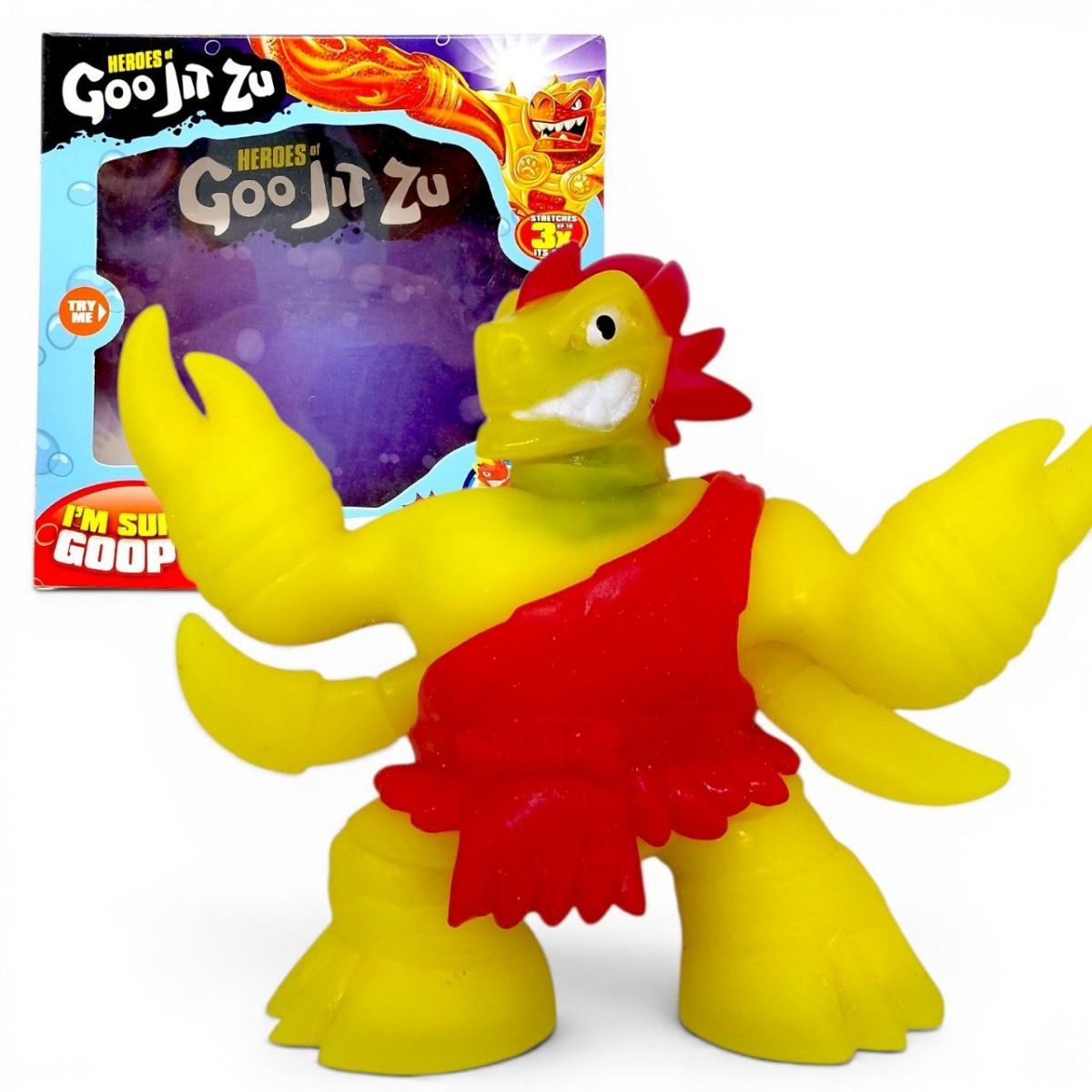 Іграшка-тягучка "Heroes of Goo Jit Zu" КЛЕШНІ (ЖОВТИЙ)  фото 1