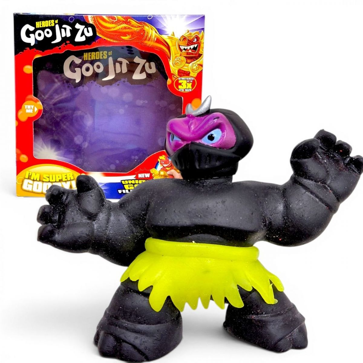 Іграшка-тягучка "Heroes of Goo Jit Zu" ЛИЦАР (ЧОРНИЙ)  фото 1