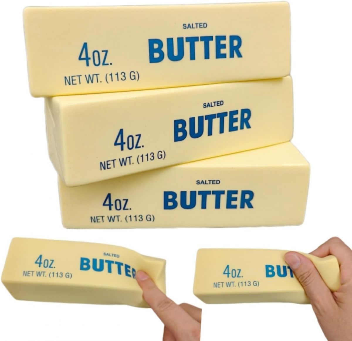 Антистрес іграшка "Butter Squishy/Сквіши масло"  фото 1