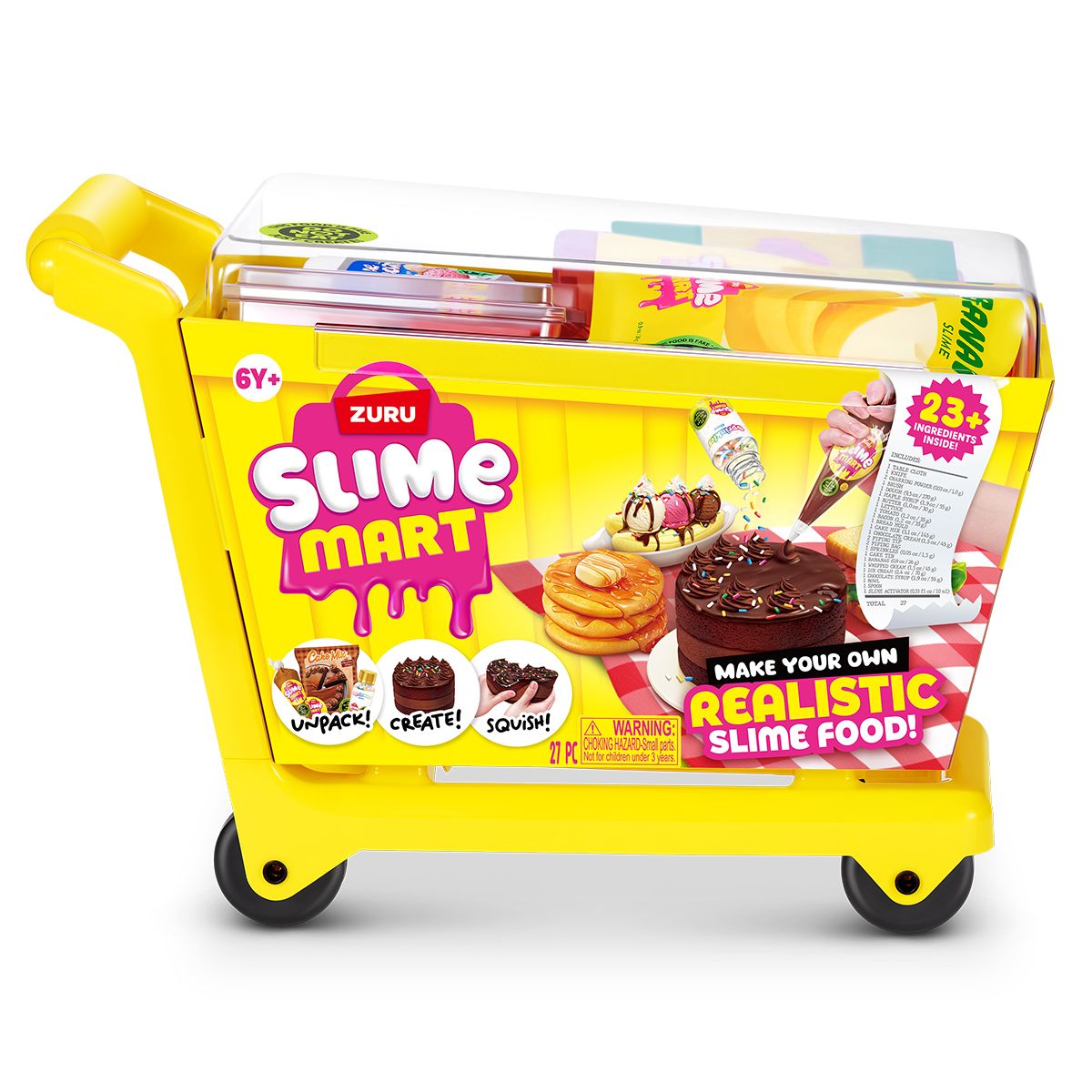 Ігровий набір зі слаймами Slime Mart серії Shopping Cart – Візок смаколиків  фото 1