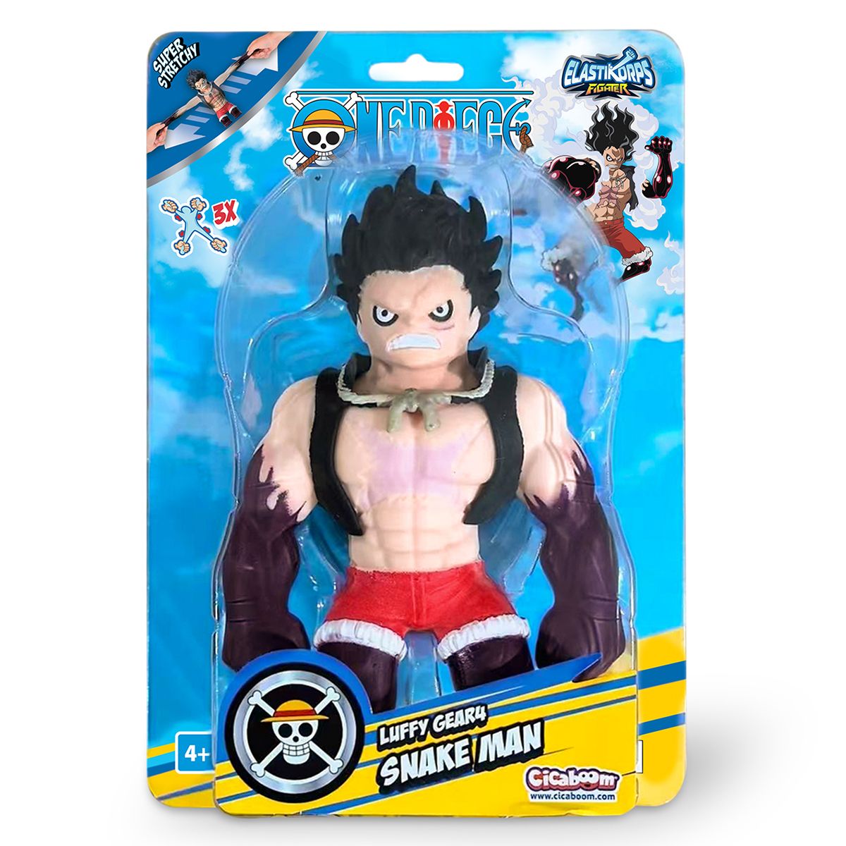 Стретч-іграшка Elastikorps серії One piece – Луффі 4 Гір.  Людина-змія  фото 1