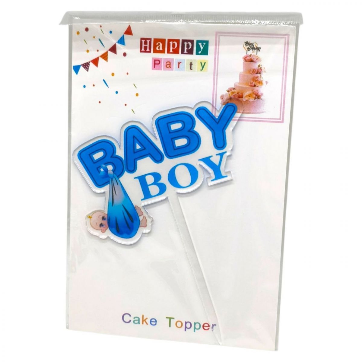Топпер на торт "Baby boy" 14см (36099)  фото 1