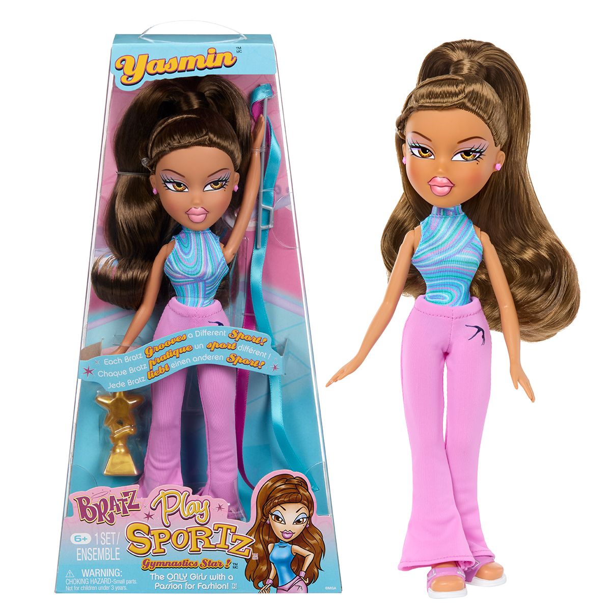 Игровой набор Bratz серии Play Sportz – Гимнастка Ясмин  фото 1
