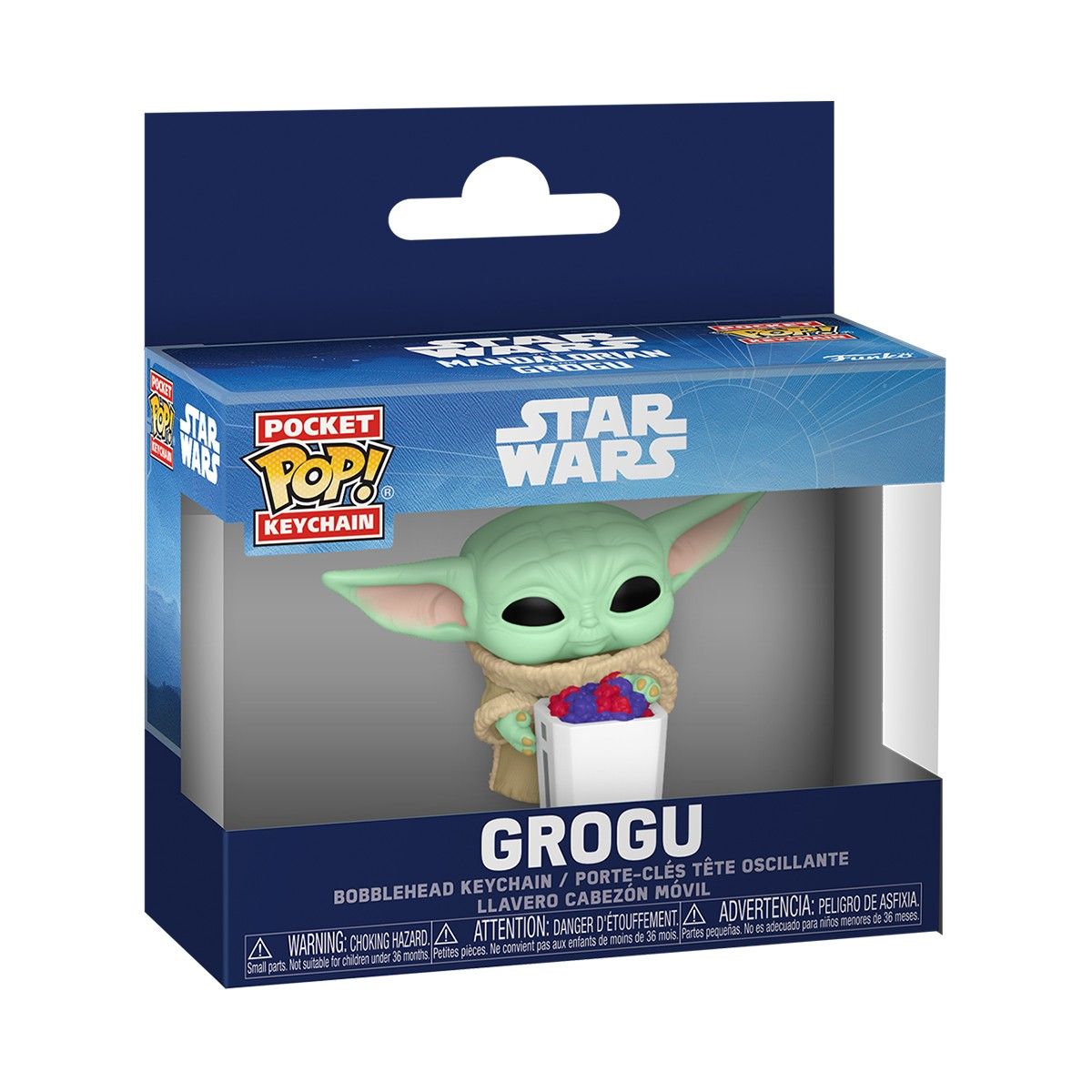 Игровая фигурка на клипсе Funko POP! серии Мандалорец и Грогу - Грогу с попкорном  фото 1