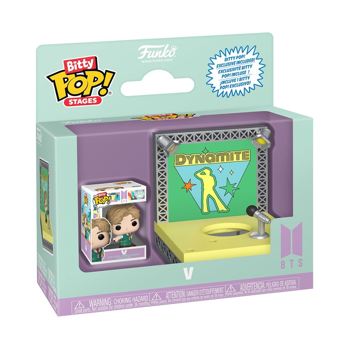 Набор игровых фигурок Bitty POP! Stages серии BTS - Ви (Dynamite)  фото 1