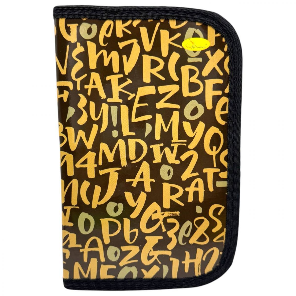 Пенал ламінований "Alphabet" на змійці 1 відділення 19*13 см  фото 1