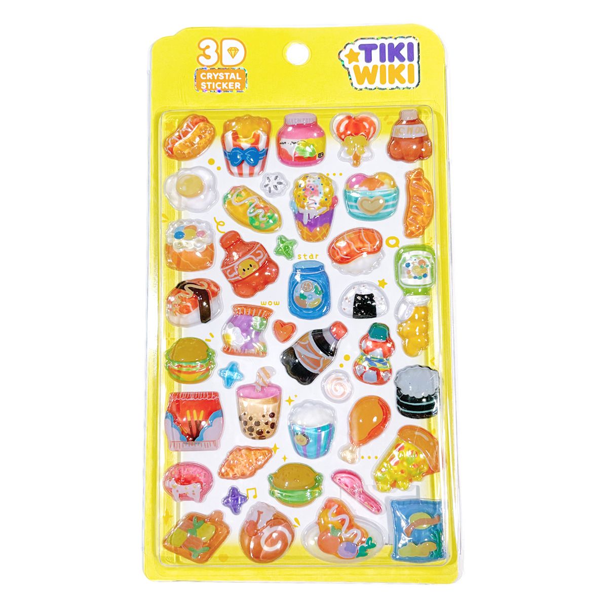 Набор 3D-наклеек Tiki Wiki серии Crystal – Тики вкусняшки  фото 1
