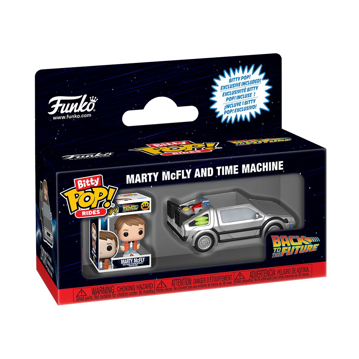 Набор фигурок Bitty Pop! Ride - Марти и машина времени  фото 1