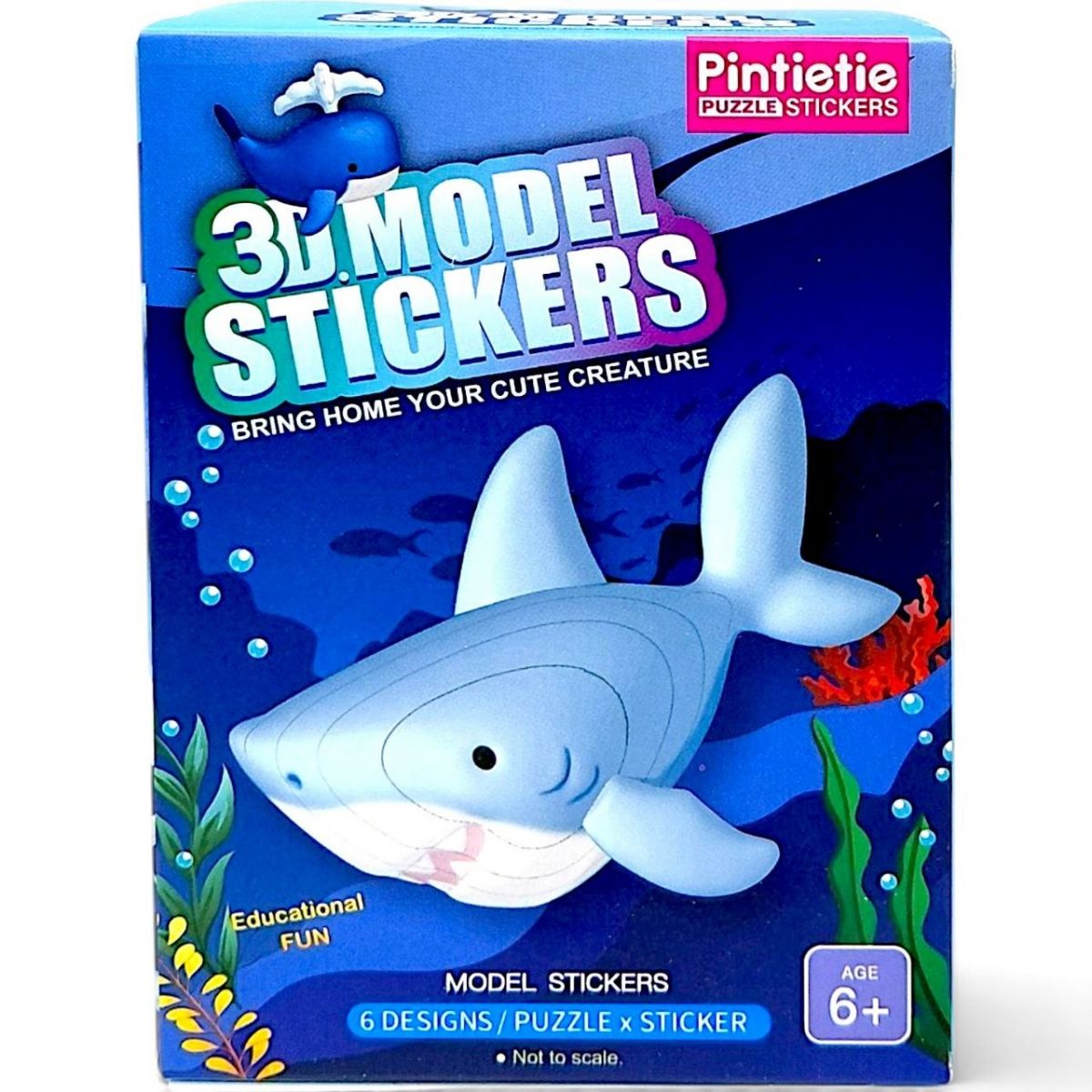 Pintietie 3D КОНСТРУКТОР-СЮРПРИЗ "МОРСКИЕ ЖИВОТНЫЕ"  фото 1