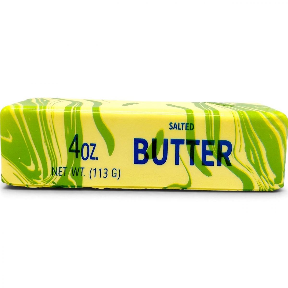 Сквіш-антистресс Масло (butter squishy) мармур 14 см ЗЕЛЕНИЙ  фото 1