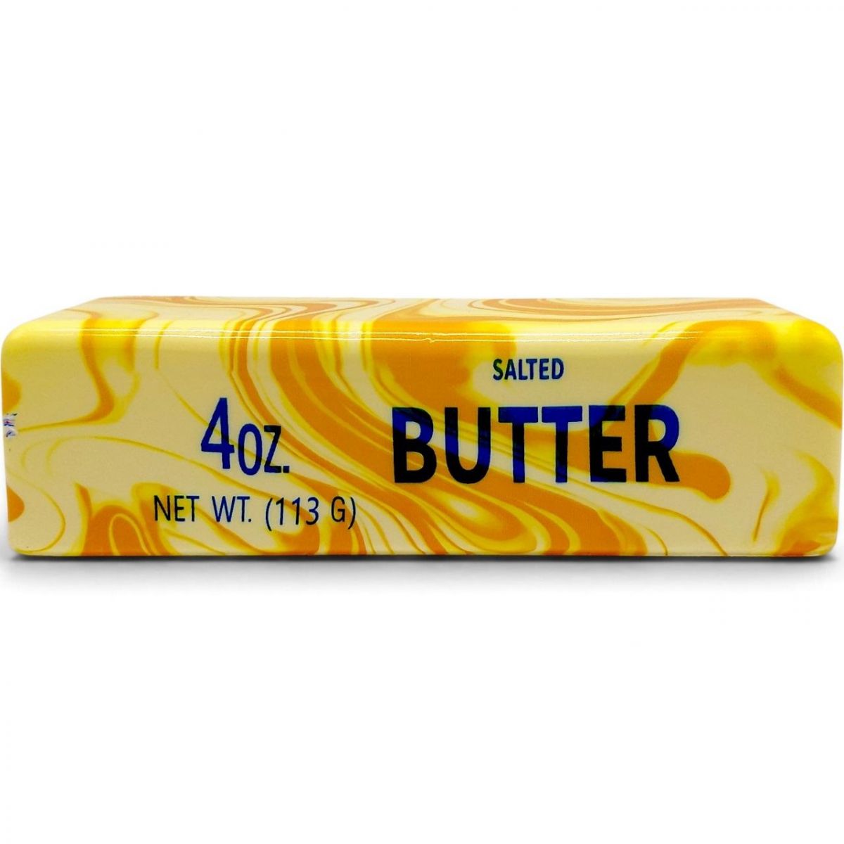 Сквіш-антистресс Масло (butter squishy) мармур 14 см ПОМАРАНЧЕВИЙ  фото 1