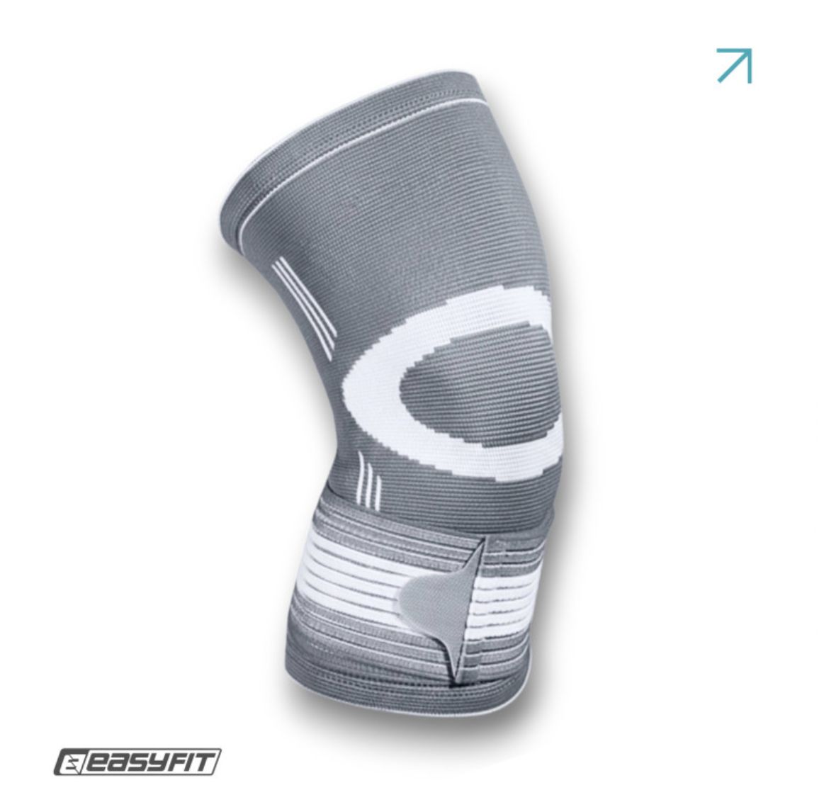 Бандаж на колено, (размер L), серый  фото 1