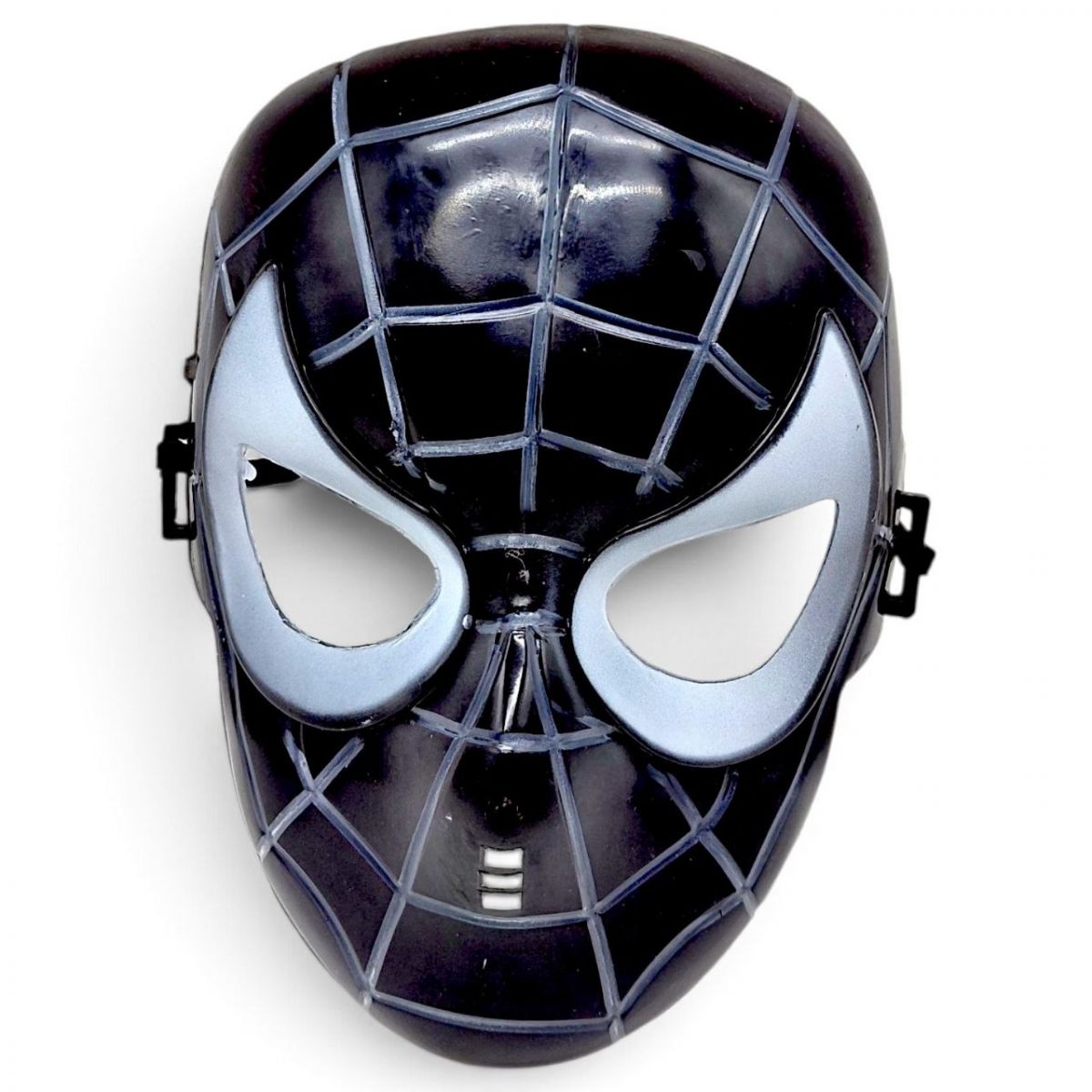 Маска пластик "людина павук / spiderman" (чорна)  фото 1