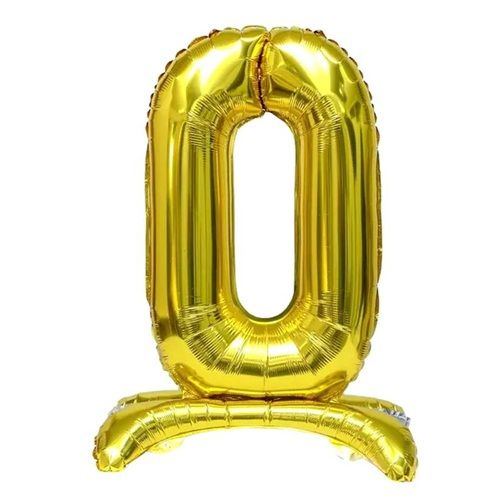 Кулька фольгована цифра "0" підлогова 80 см  фото 1