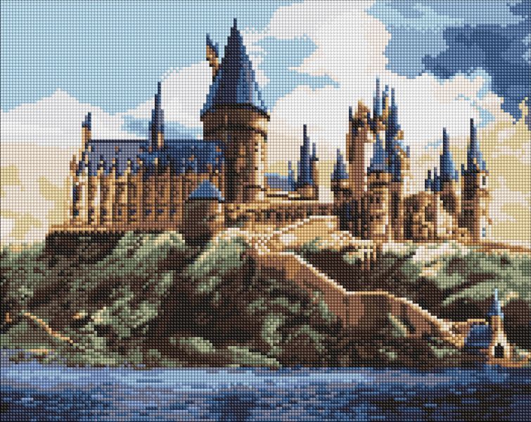 Алмазна мозаїка - Harry Potter: Гоґвортс вдень ©Warner Bros.  фото 1