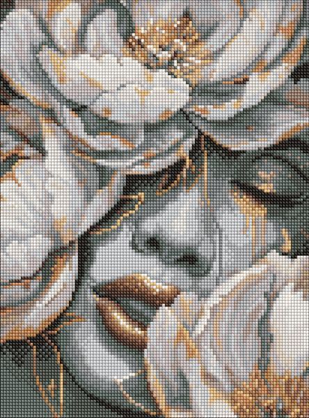 Алмазна мозаїка - Таємниця квіткового погляду ©art_selena_ua  фото 1