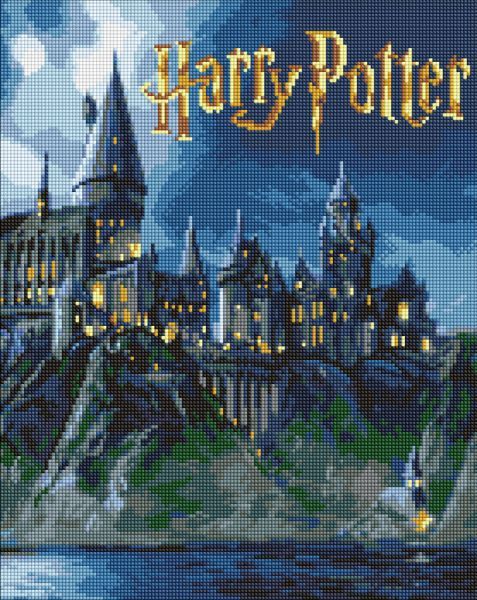 Алмазна мозаїка - Harry Potter: Гоґвортс вночі ©Warner Bros.  фото 1