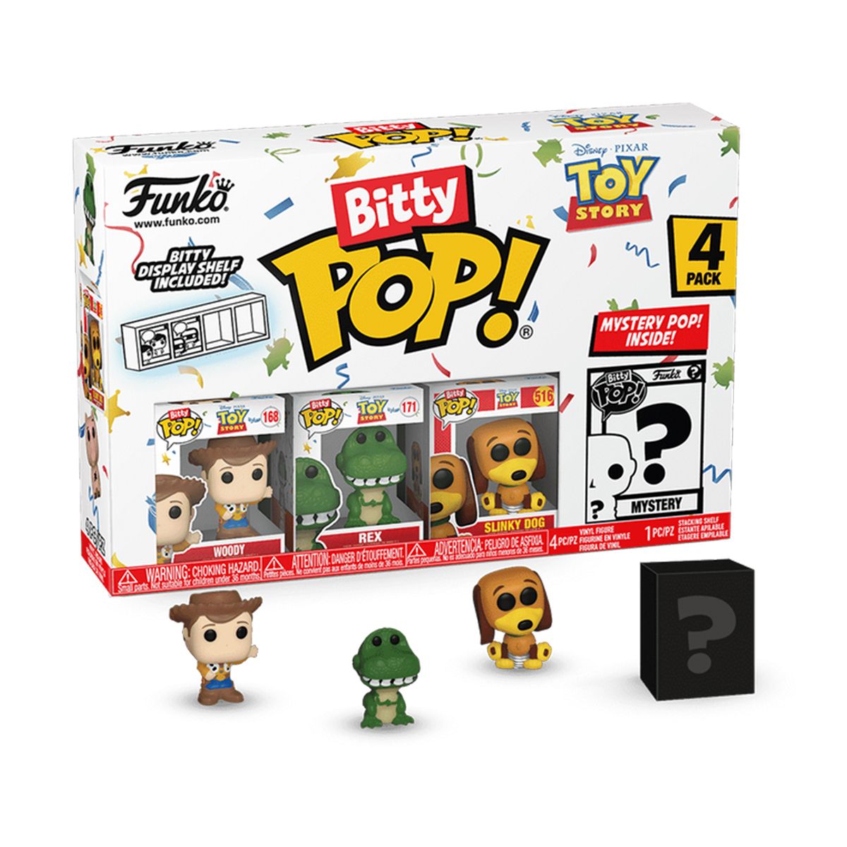 Набор игровых фигурок Bitty POP! серии История игрушек - Вуди (4 фигурки в асс. )  фото 1