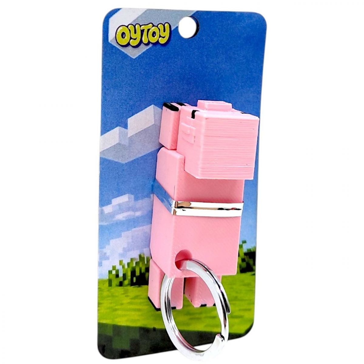 Брелок (3D друк) Minecraft Pig / Свиня  фото 1