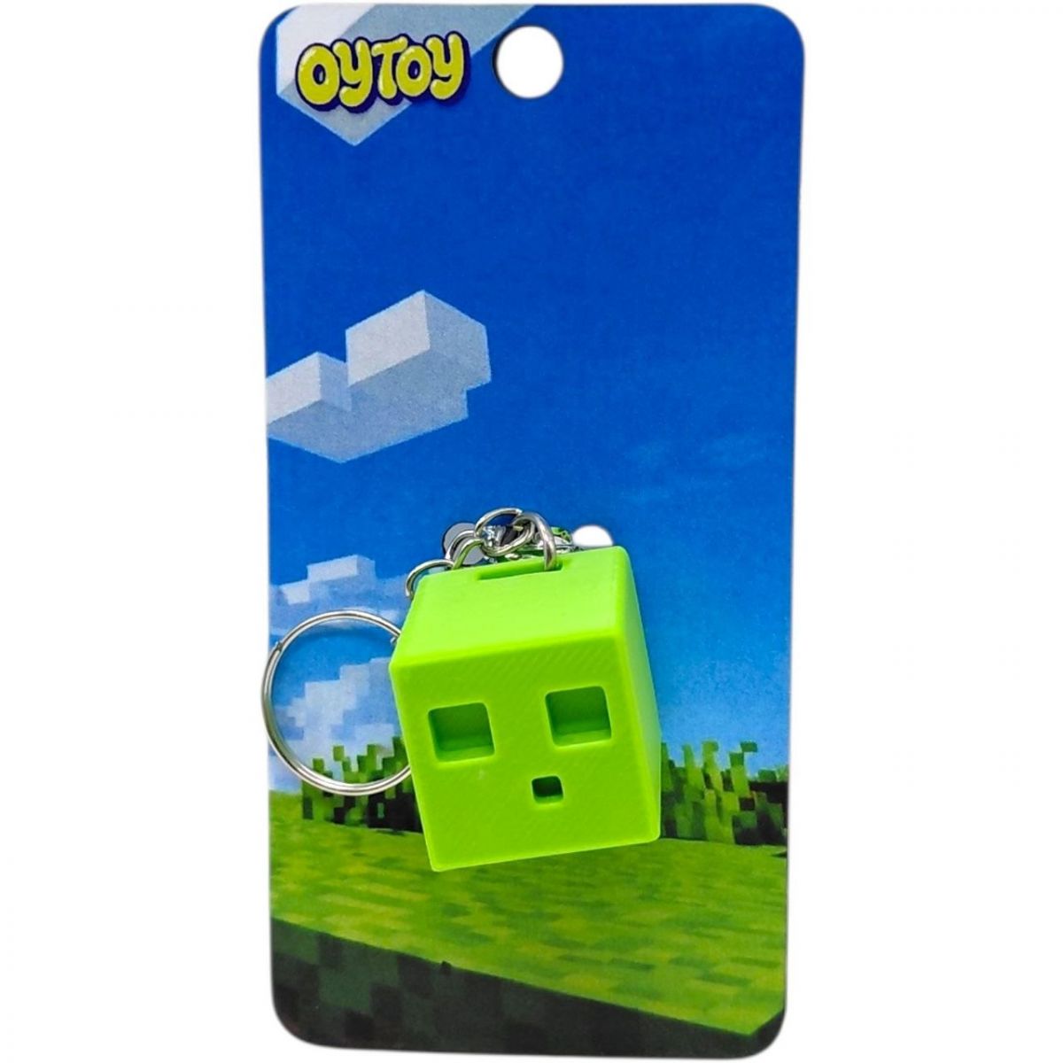 Брелок (3D друк) Minecraft Slime / Слизень Keychain  фото 1