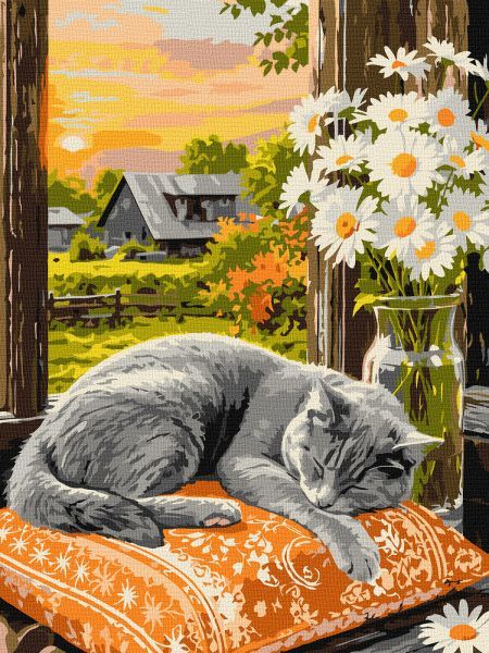 Картина за номерами - Котячий сон ©art_selena_ua  фото 1