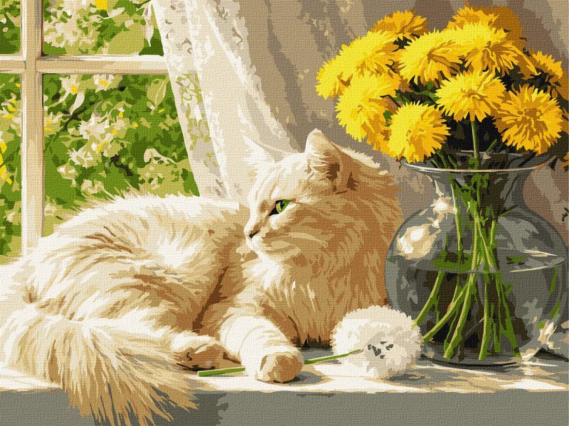 Картина за номерами - Муркотливе сонце ©art_selena_ua  фото 1