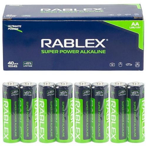 Батарейка RABLEX LR6 АА 1. 5V лужна  фото 1