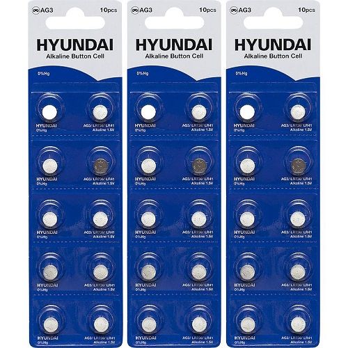 Батарейка HYUNDAIAG3 Blister 10 "таблетка"  фото 1