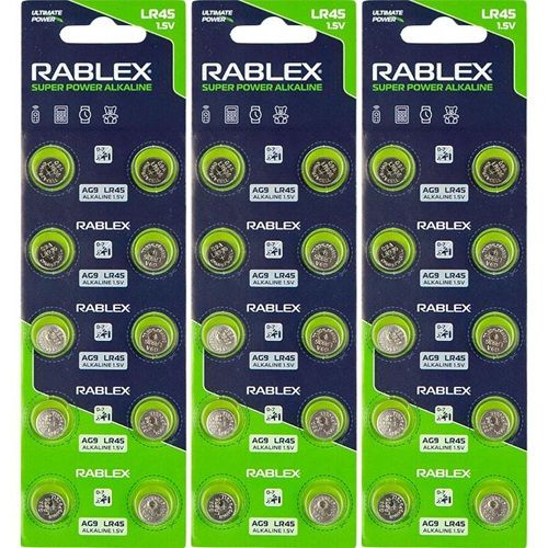 Батарейка RABLEX "таблетка" 1. 5V AG9 (LR45)  фото 1
