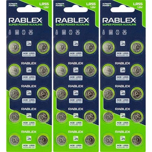 Батарейка RABLEX "таблетка" 1. 5V AG8 (LR55)  фото 1