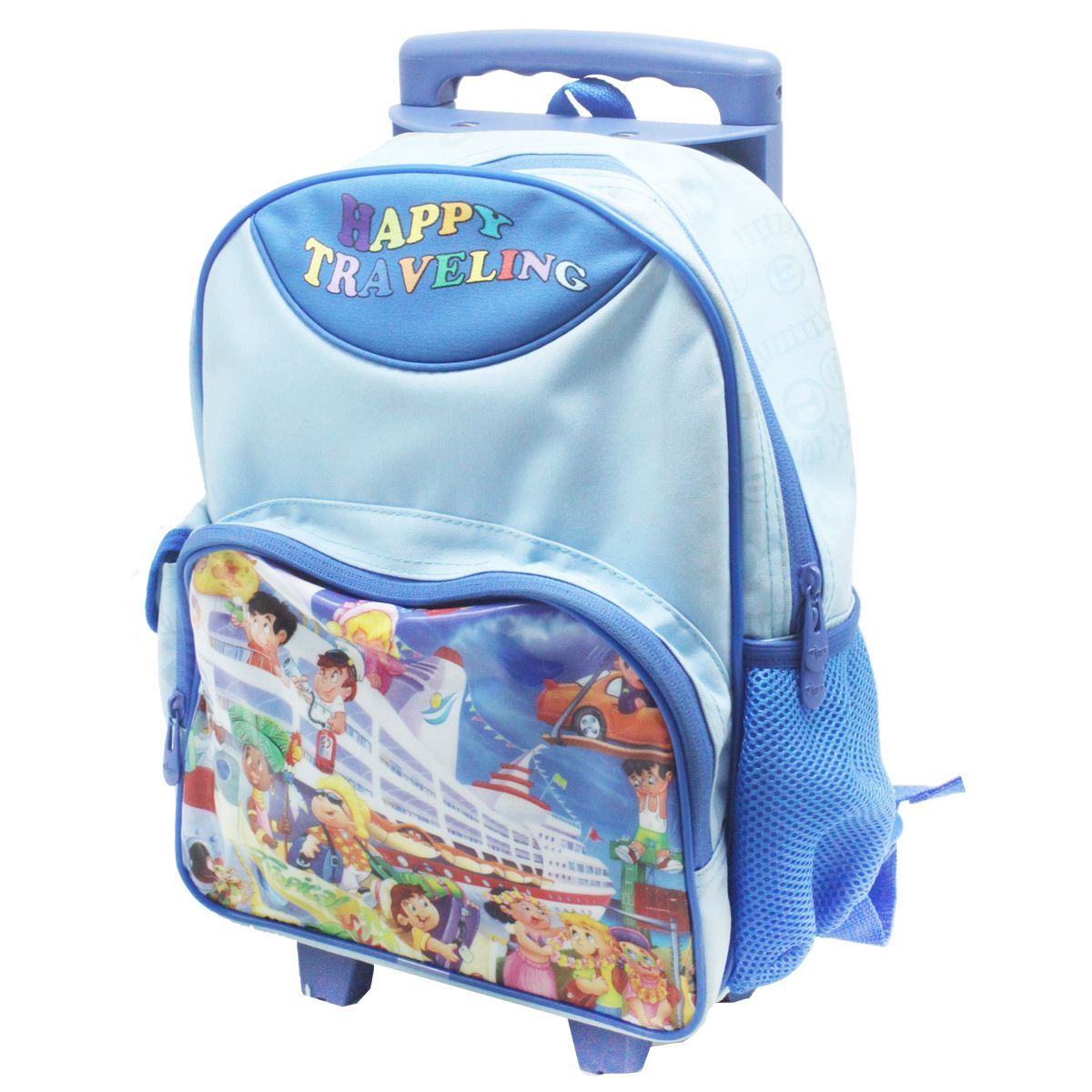 Уценка.  Дитячий рюкзак "Happy Travelin", блакитний - Брудний  фото 1