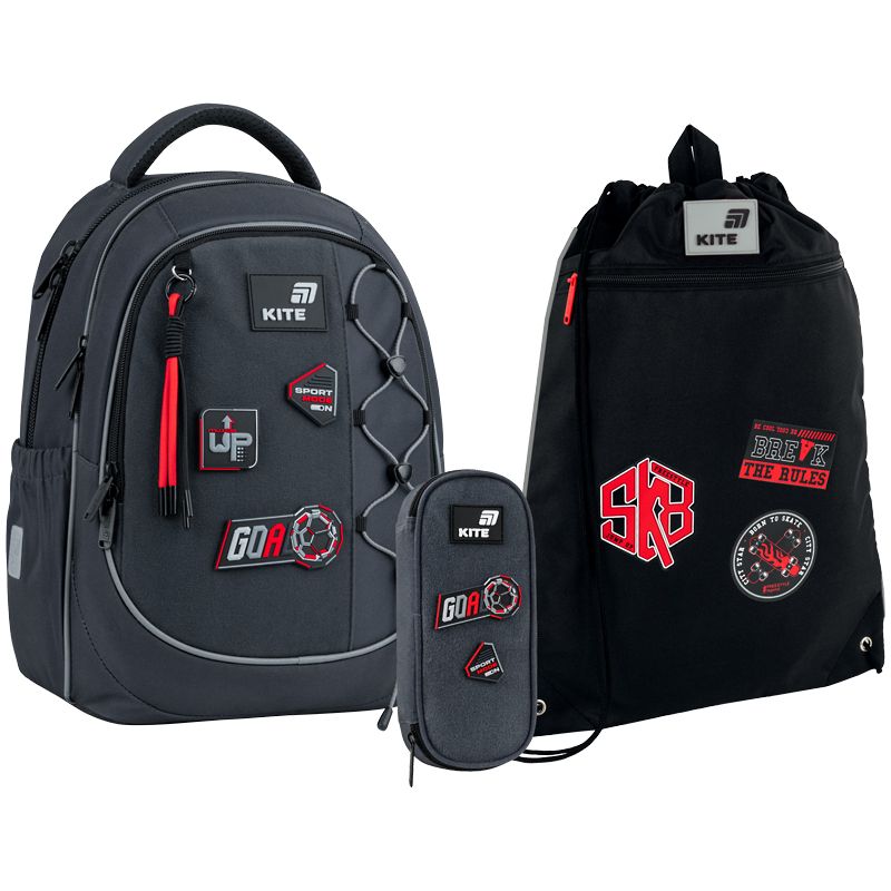 Набор рюкзак + пенал + сумка для обуви Kite 700 Sport Mode  фото 1