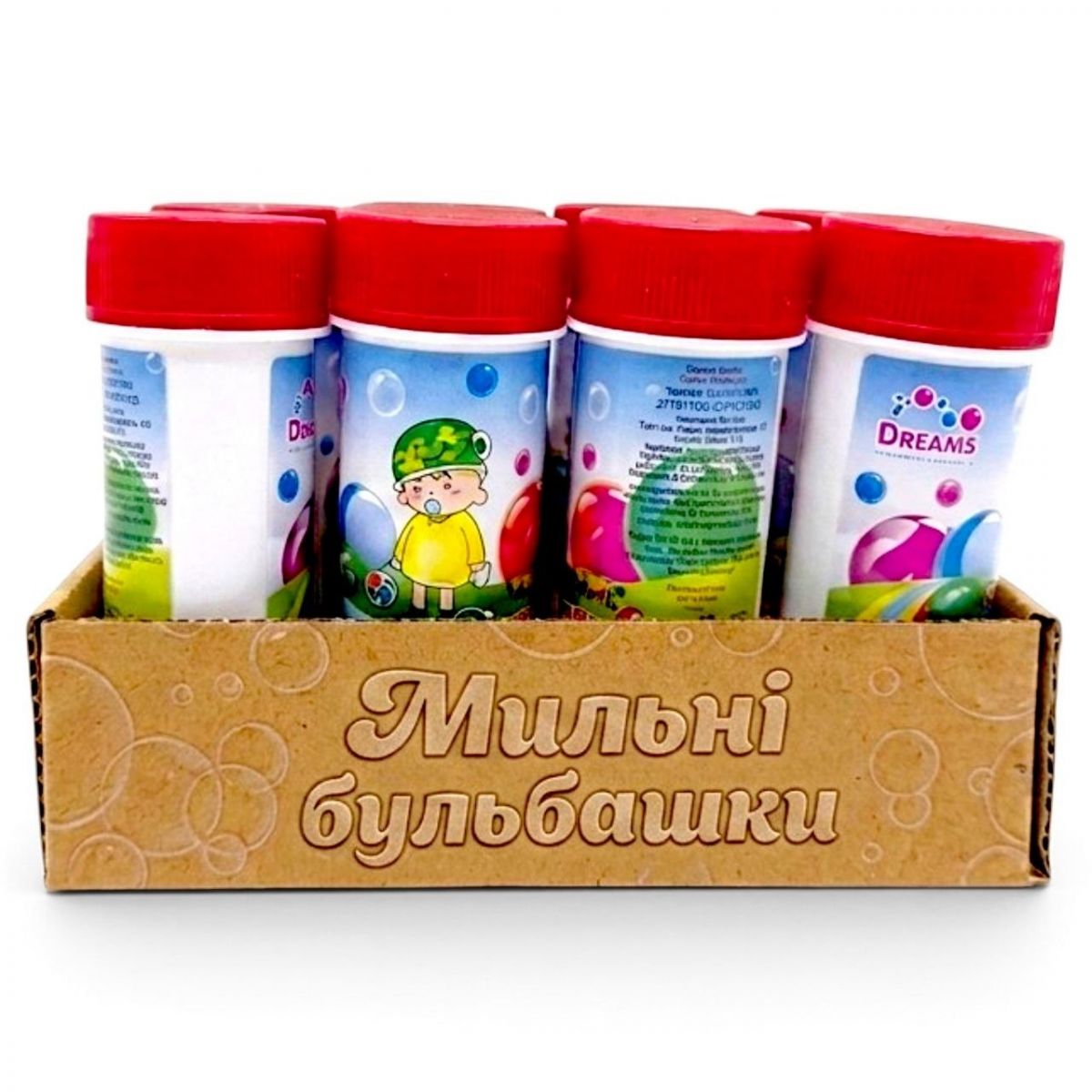 Мильні бульбашки, 60 мл (12 штук) Dreams  фото 1