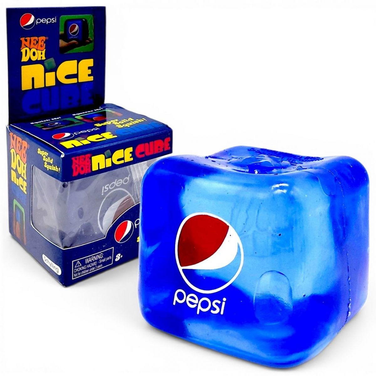 Уцінка.  Сквіш антистресс "Кубик льоду" 5 см PEPSI Пошкоджене пакування  фото 1