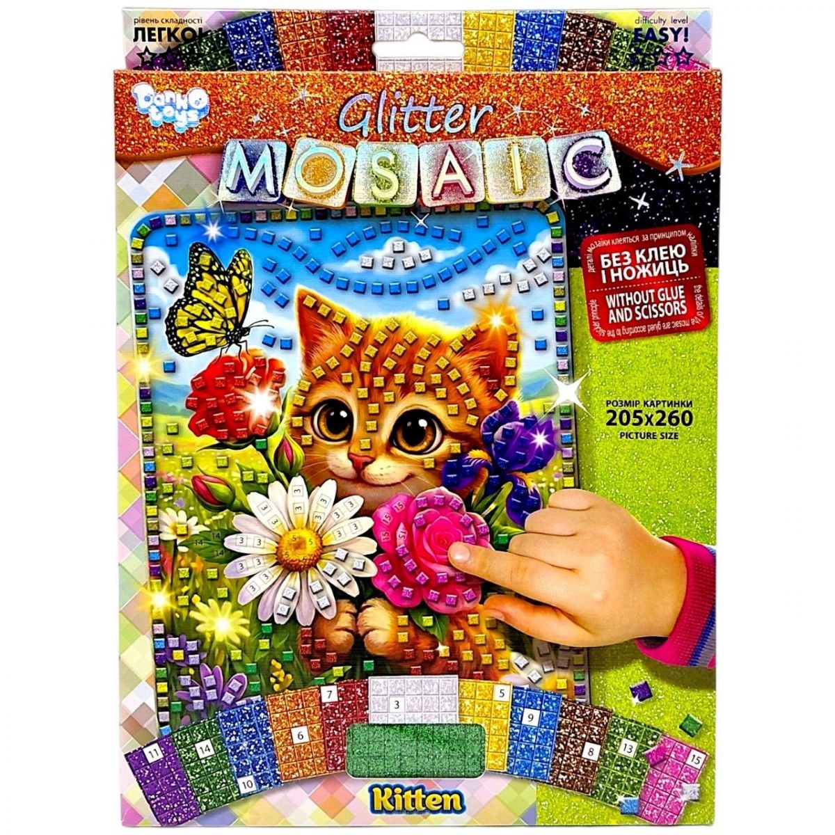 Креативна творчість "GLITTER MOSAIC: KITTEN"  фото 1