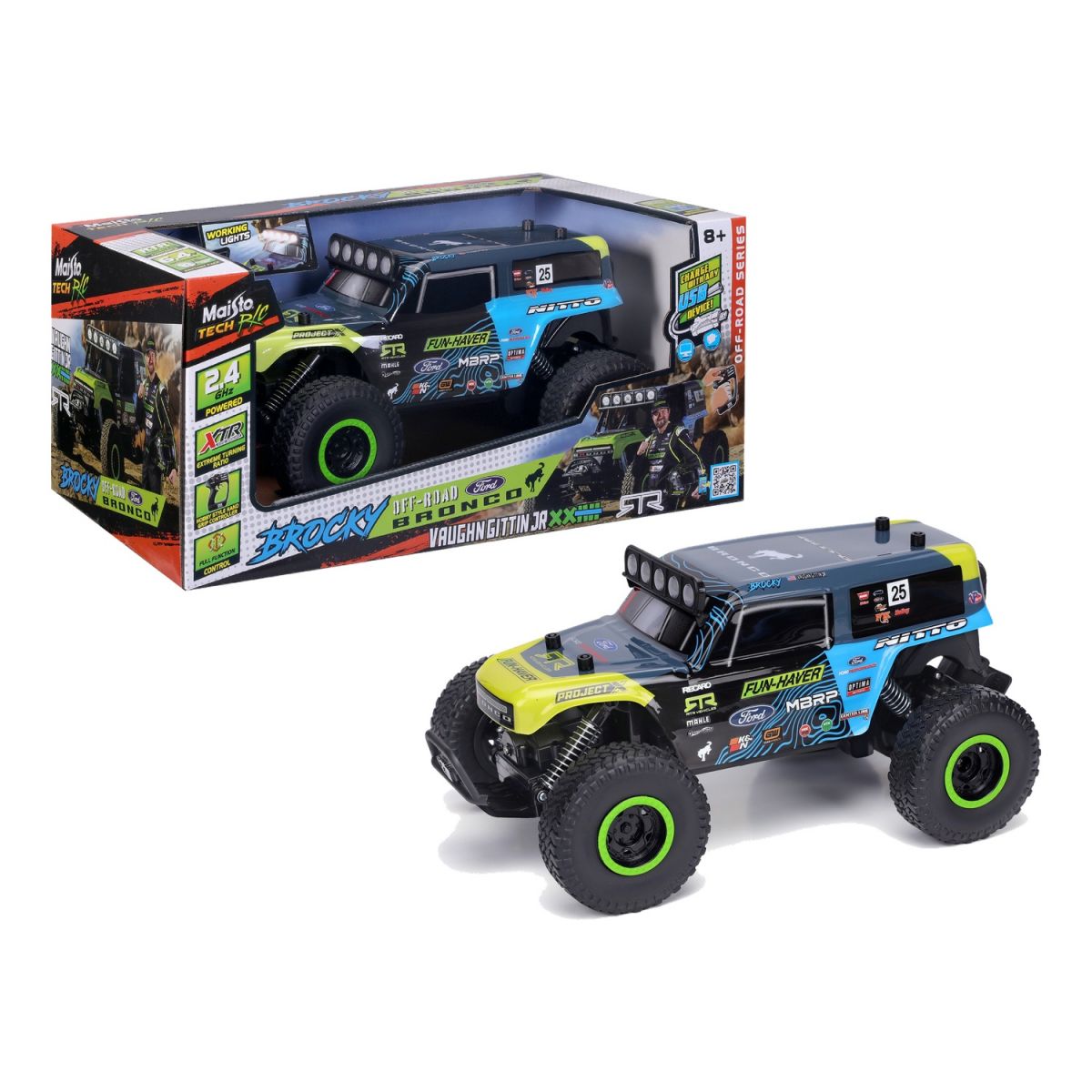 Машинка на радиоуправлении Brocky Off-Road Ford Bronco  фото 1