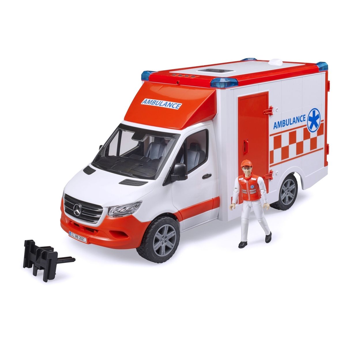 Набір іграшковий.  Автомобіль швидкої допомоги MB Sprinter з фігуркою  фото 1