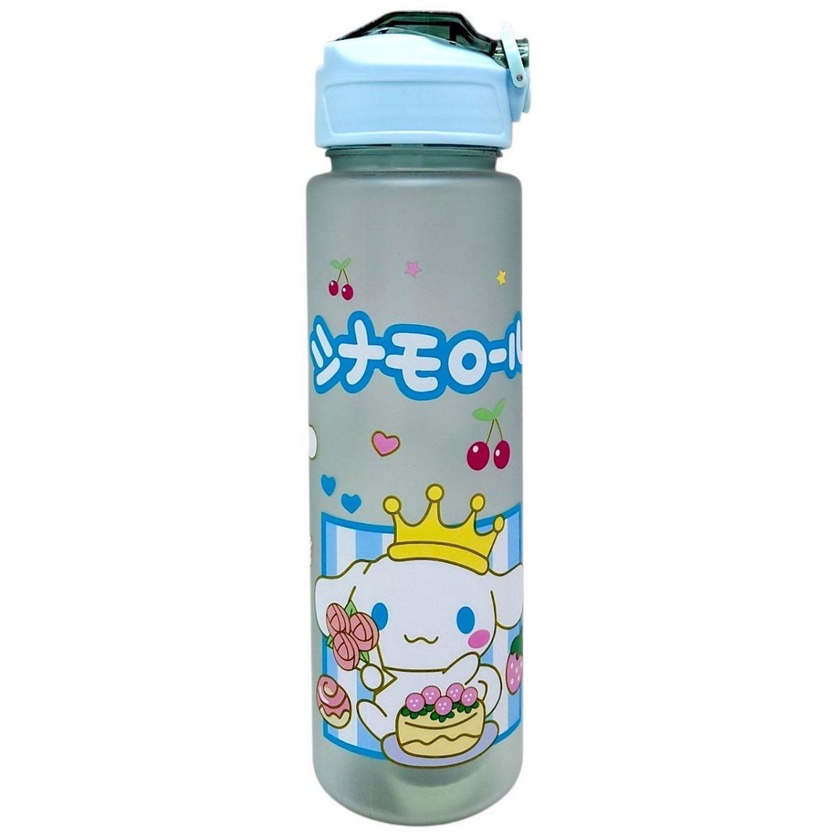Пляшка для води "Sanrio: Cinnamonroll" місткість: 750 мл, пластикова, трубочка, ремінець, в пакеті (БЛАКИТНИЙ)  фото 1