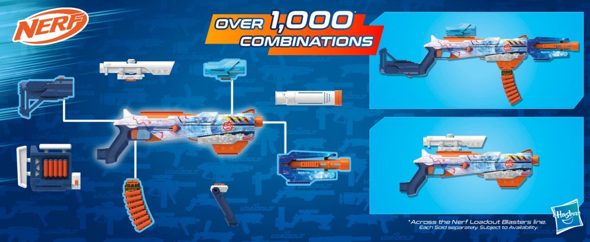 Бластер игрушечный Nerf Loadout Arctic Zerostriker  фото 1