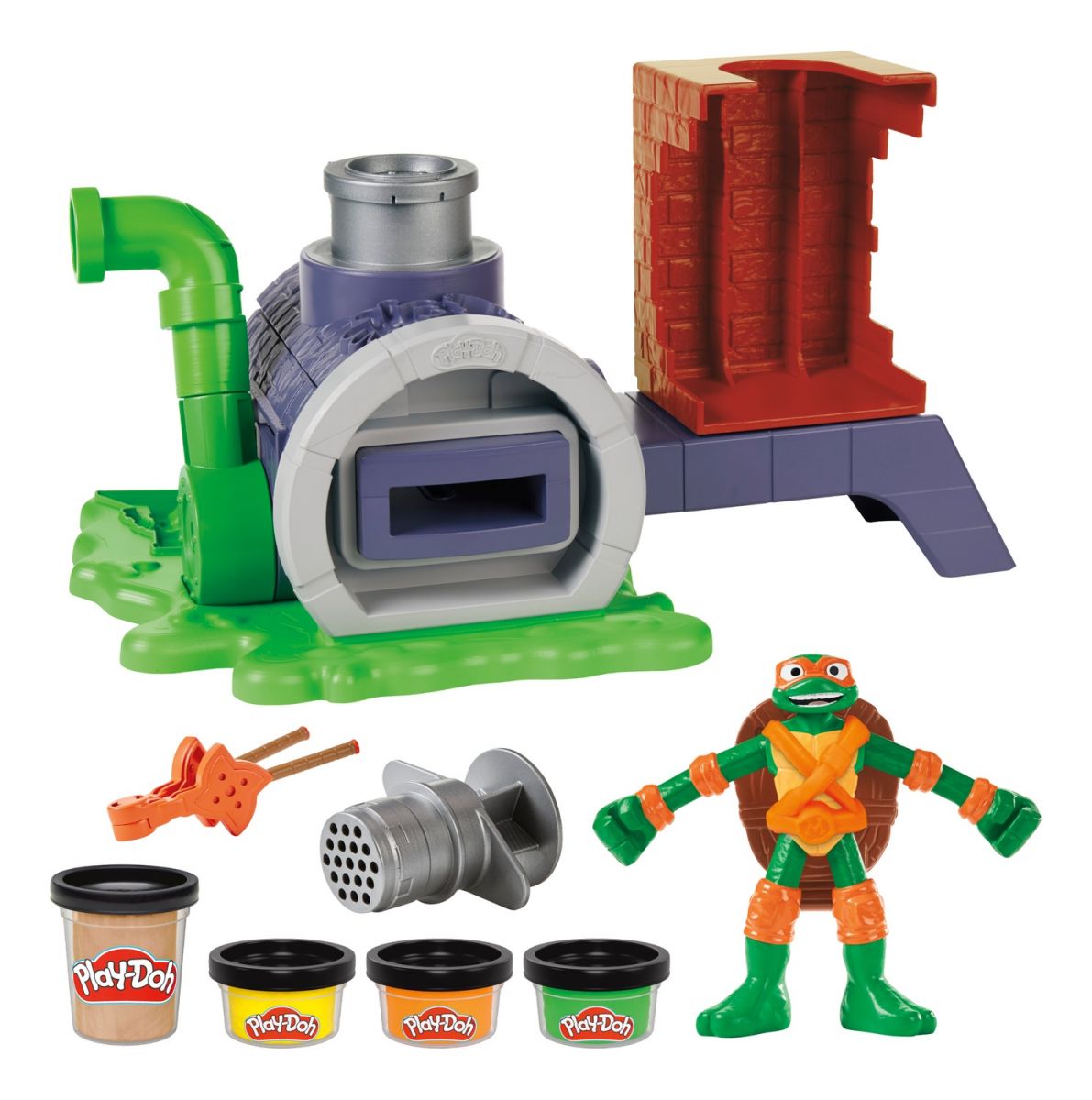 PD Набір для творчості з масою для ліплення Черепашки-ніндзя: Піца-атака  фото 1