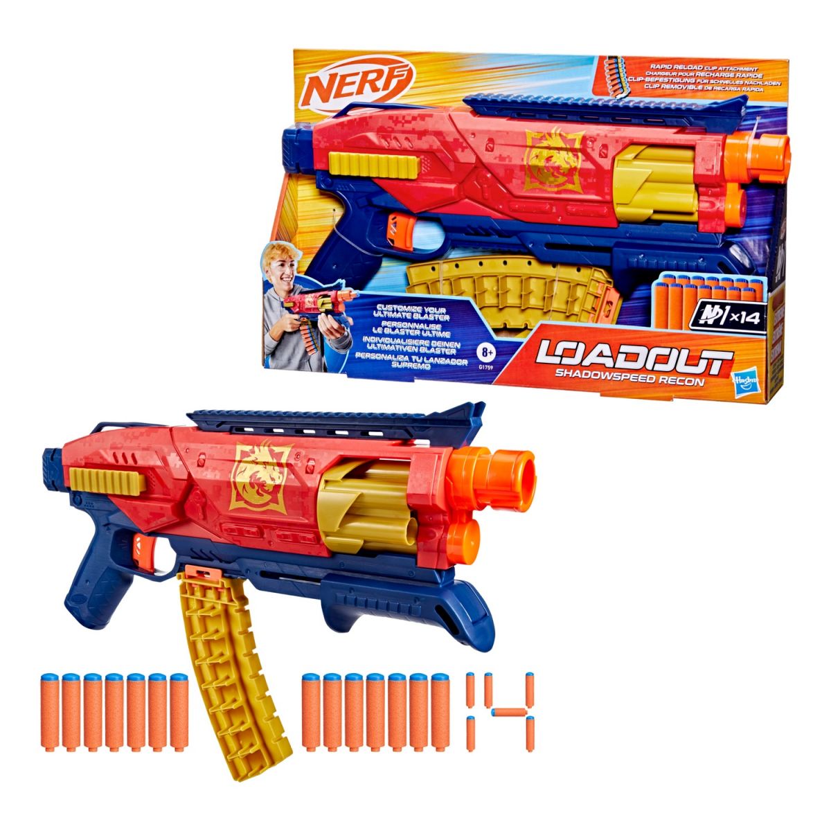 NER Бластер іграшковий Nerf Loadout Shadowspeed Recon  фото 1