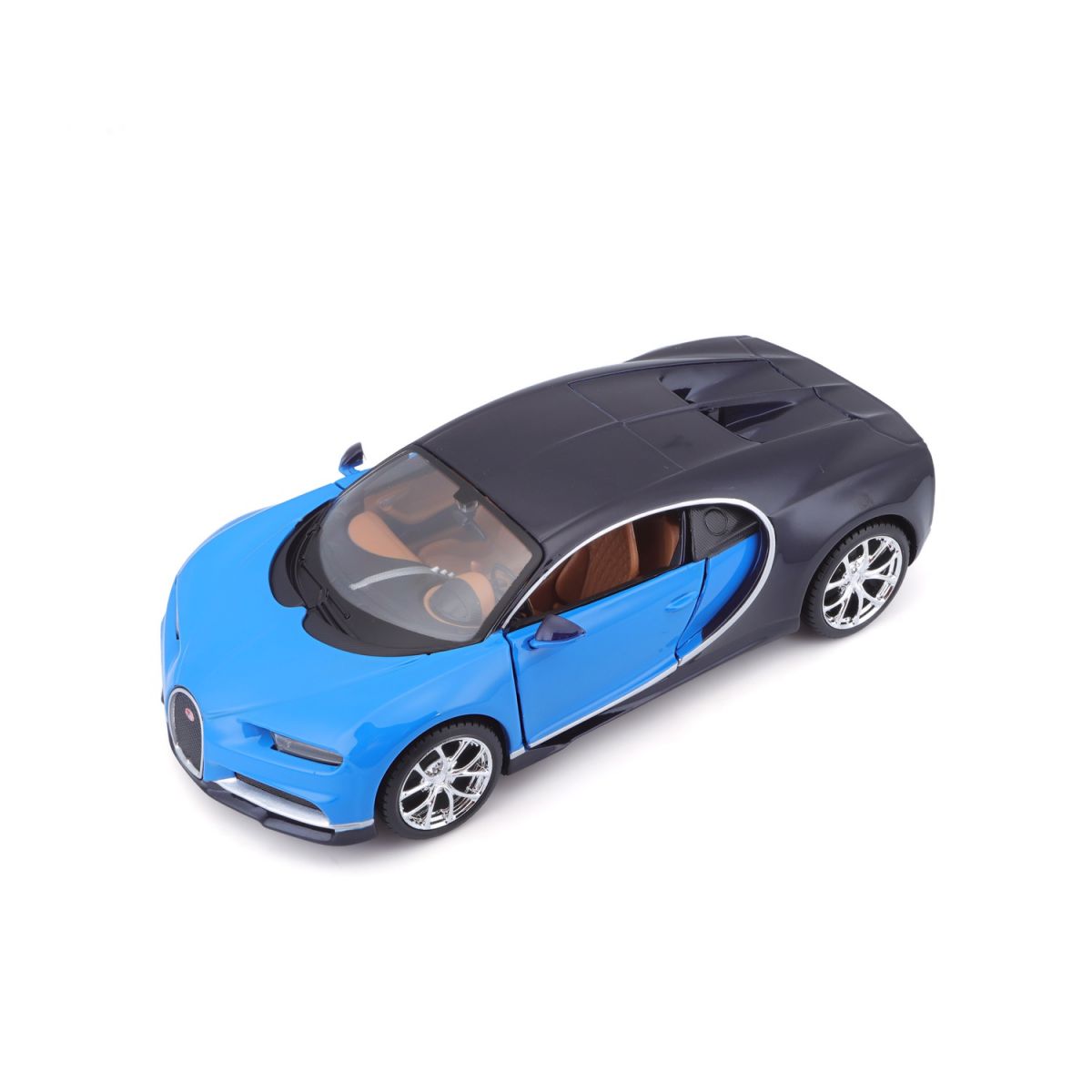 Автомодель в масштабе 1:24 - Bugatti Chiron синий металлик  фото 1