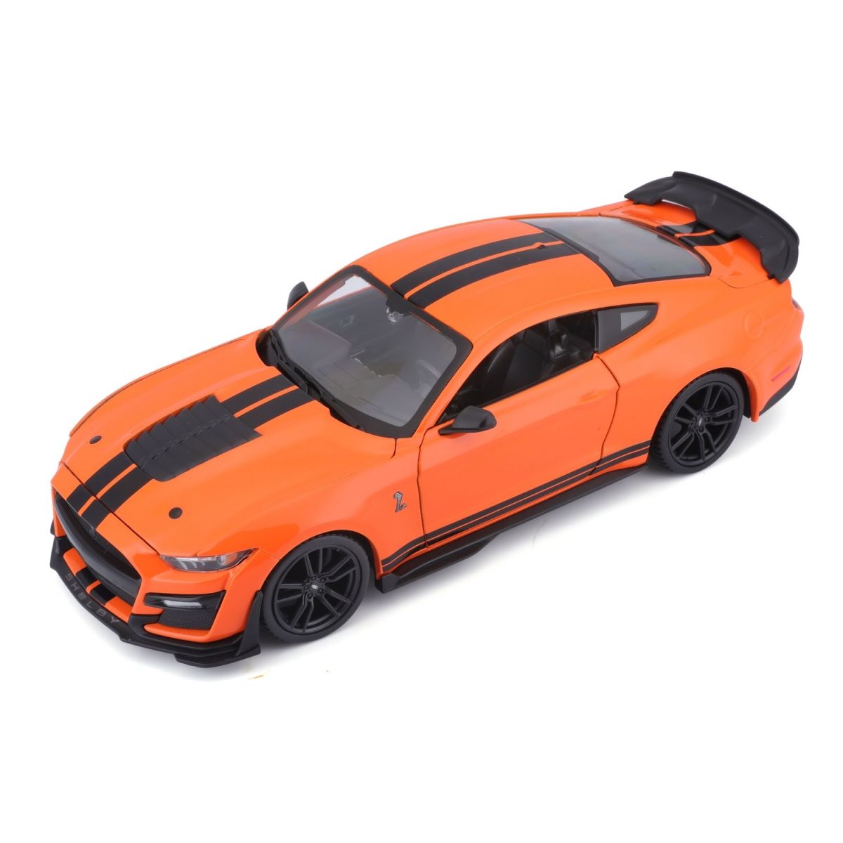 Автомодель в масштабе 1:24 - 2020 Ford Mustang Shelby GT500 оранжевый  фото 1