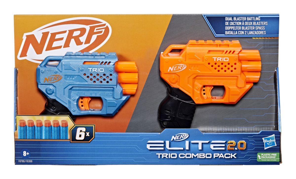 NERF Набор из 2-х бластеров Элит Трио  фото 1