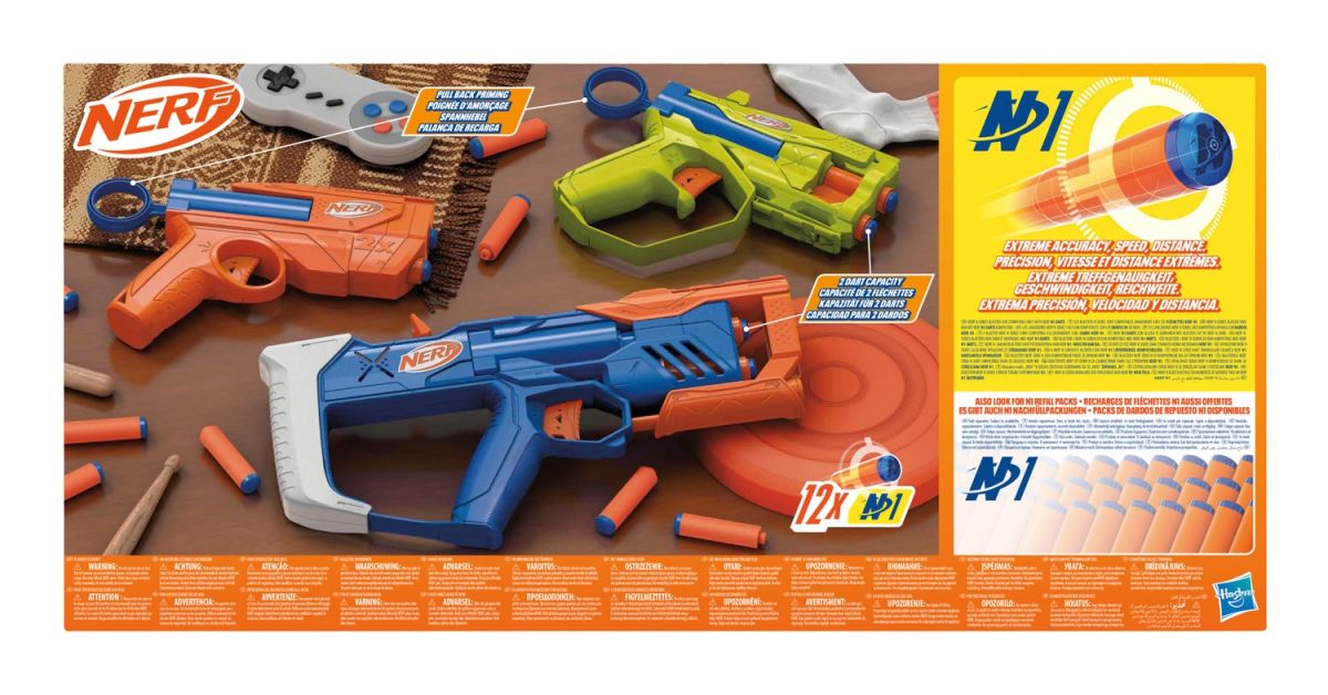 Набор из 3-х игрушечных бластеров Triple Action Pack серия Nerf N Series  фото 1