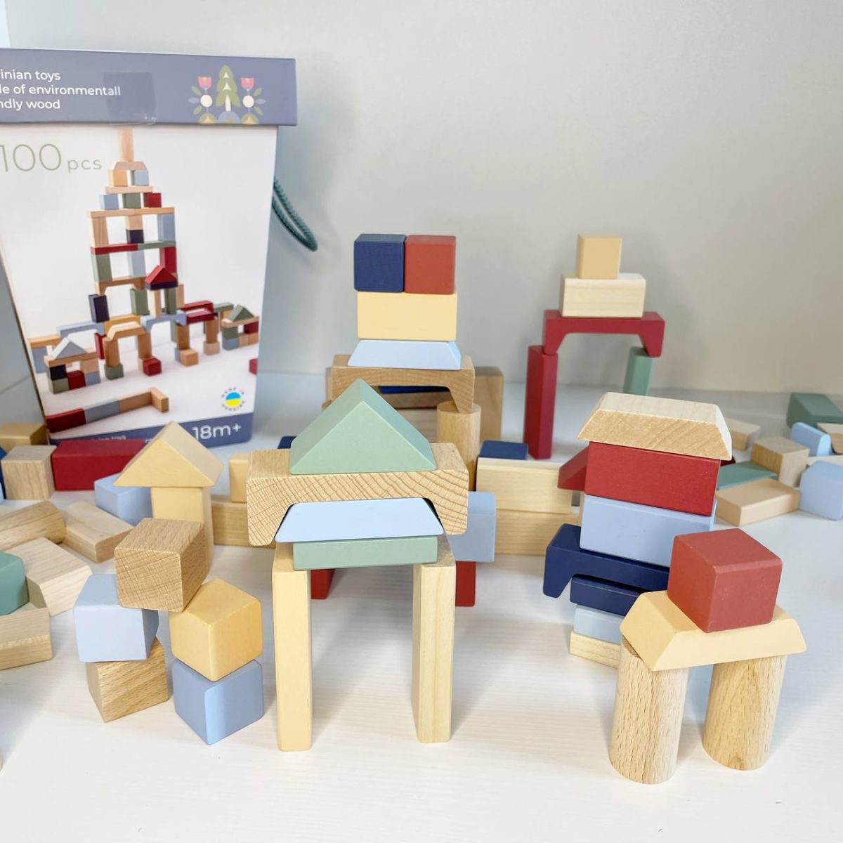 Дитячий конструктор «Cubika 3»/Wooden blocks construction kit «Cubika 3»  фото 1
